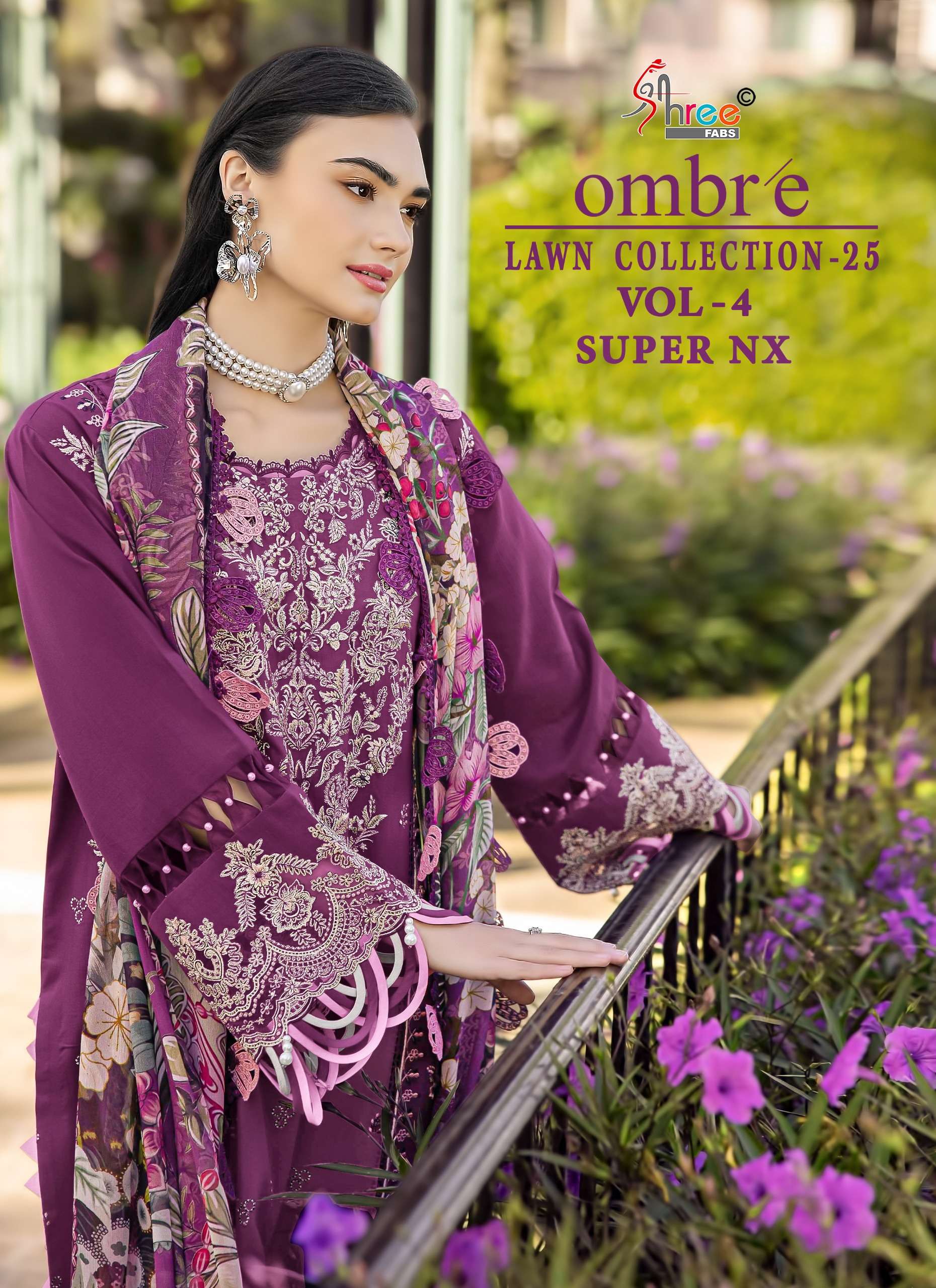 OMBRE LAWN COLLECTION -2025  VOL-4 SUPER NX BY SHREE